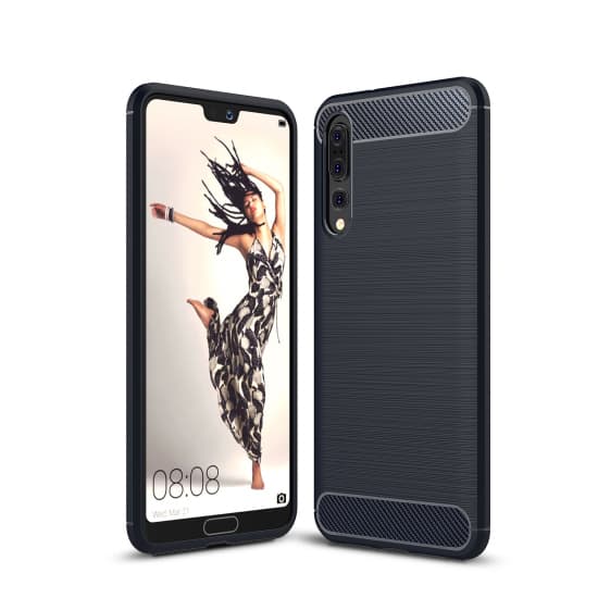 SKALO Huawei P20 Pro Armor Carbon Stöttåligt TPU-skal