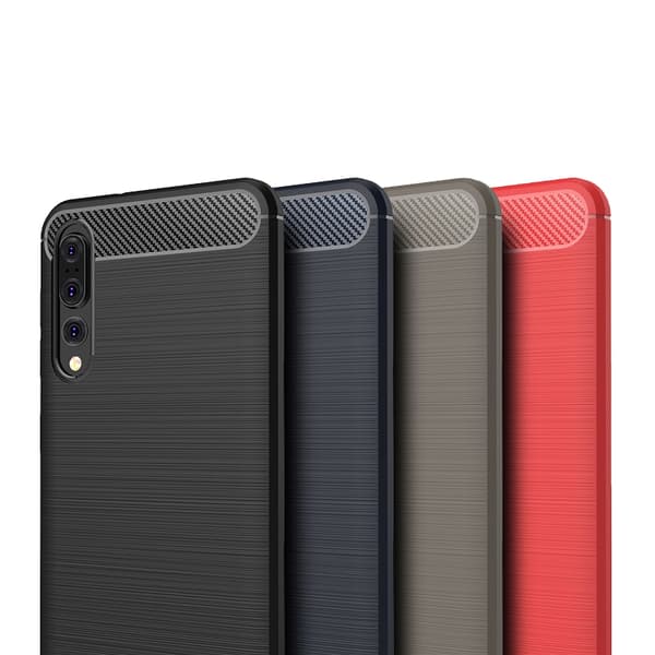 SKALO Huawei P20 Pro Armor Carbon Stöttåligt TPU-skal