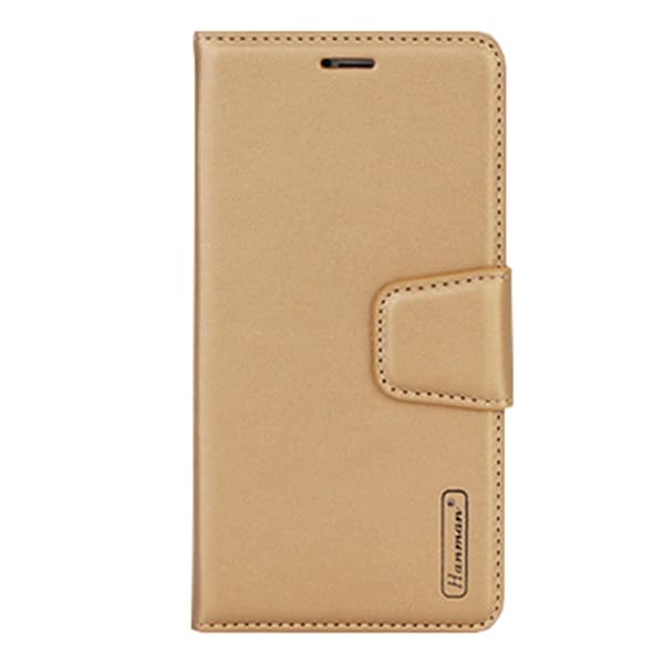 Samsung Galaxy S9+ - Stilrent Läderfodral/Plånbok (Diary) Guld