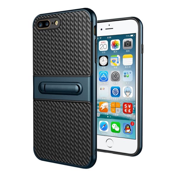 LEMAN Skyddsskal med Ställfunktion för iPhone 8 Plus