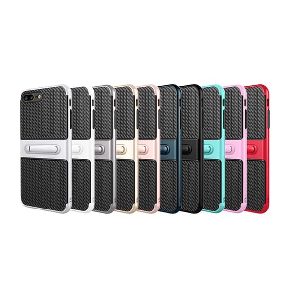 LEMAN Skyddsskal med Ställfunktion för iPhone 8 Plus