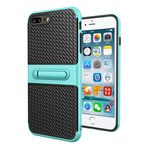 LEMAN Skyddsskal med Ställfunktion för iPhone 8 Plus