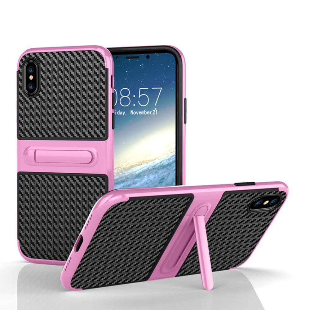iPhone X/XS - Skyddande Skal med Kickstand