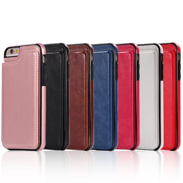 Läderskal med Plånbok/Kortfack från NKOBEE för iPhone 6/6S Plus