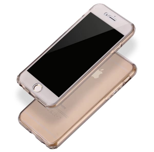 iPhone 7 - Dubbelt Silikonfodral med TOUCHFUNKTION