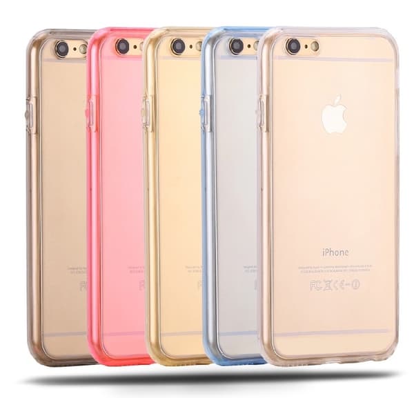 iPhone 6/6S Plus Silikonfodral med TOUCHFUNKTION Genomskinlig