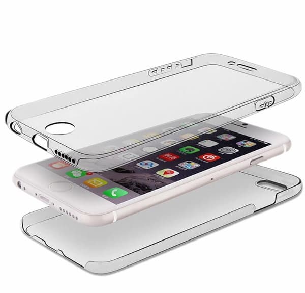 iPhone 6/6S Plus - Dubbelt Silikonfodral (TOUCHFUNKTION)