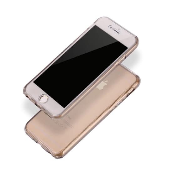 iPhone 6/6S Plus Dubbelt Silikonfodral med TOUCHFUNKTION