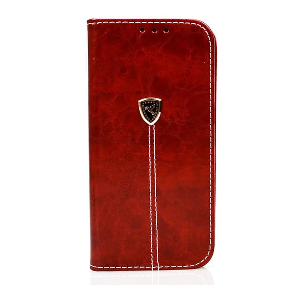 iPhone X/XS- Plånboksfodral i fint Läder