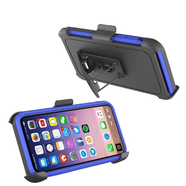iPhone X/XS - HYBRID Skyddsfodral Blå Blå, Blå