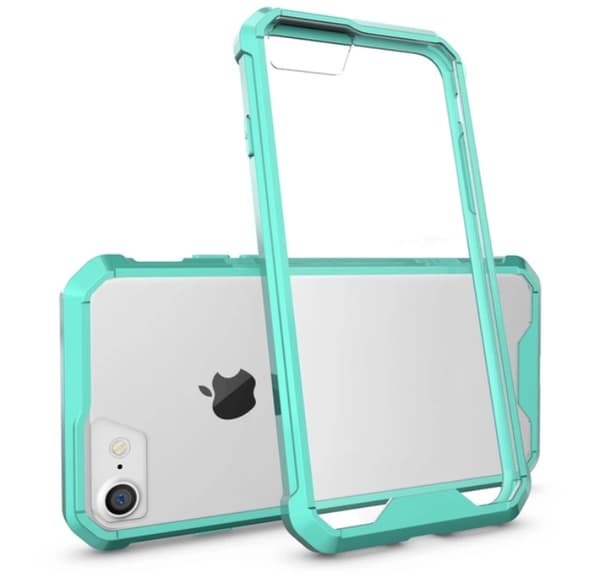 Stilrent Stöttåligt Hybrid-Skal från LEMAN iPhone 7 (MAX SKYDD) Grön