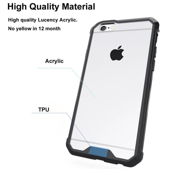 Stilrent Hybrid-Skal från LEMAN för iPhone 6/6S