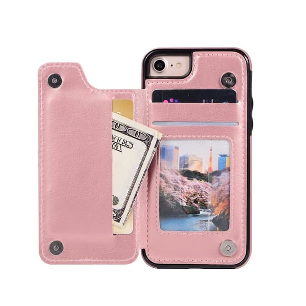 iPhone 8 - Läderskal med Plånbok/Kortfack från NKOBEE