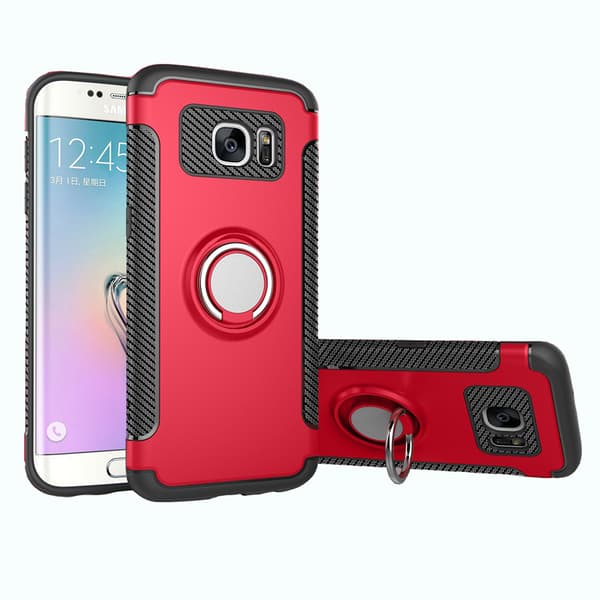 Samsung Galaxy S7 - FLOVEME´S Carbonskal med Ringhållare
