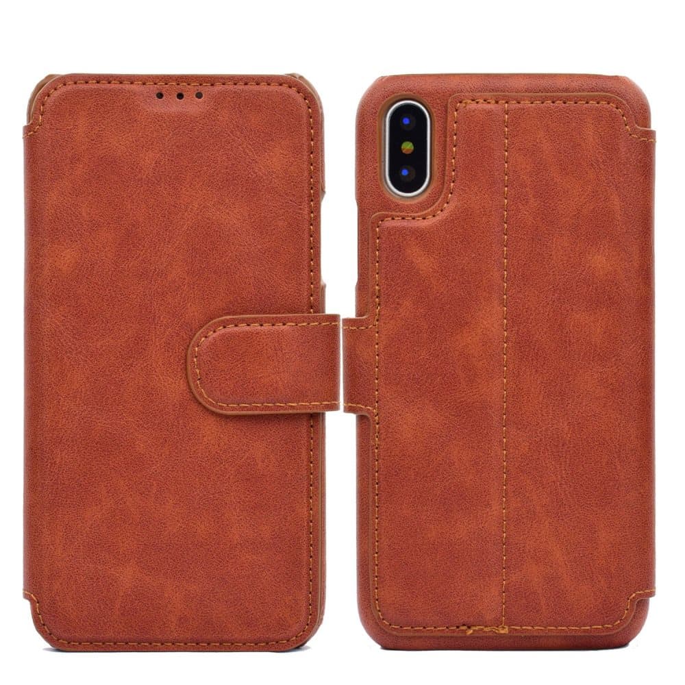 iPhone X/XS - Elegant Fodral med Plånbok