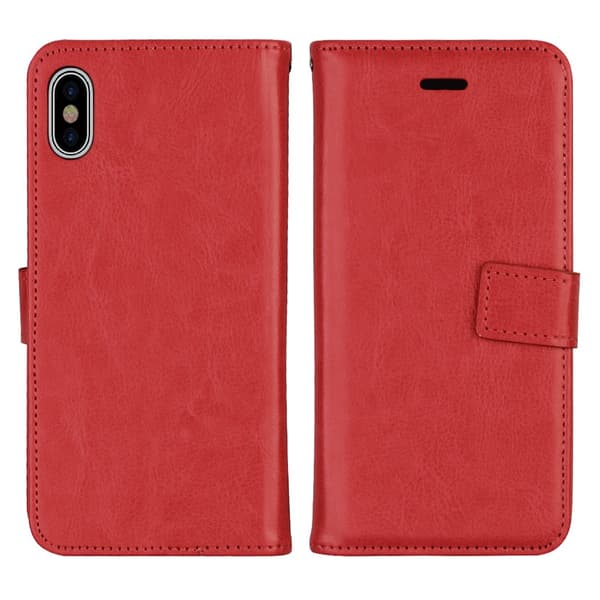 JENSEN Fodral med Plånbok - iPhone X/XS Röd