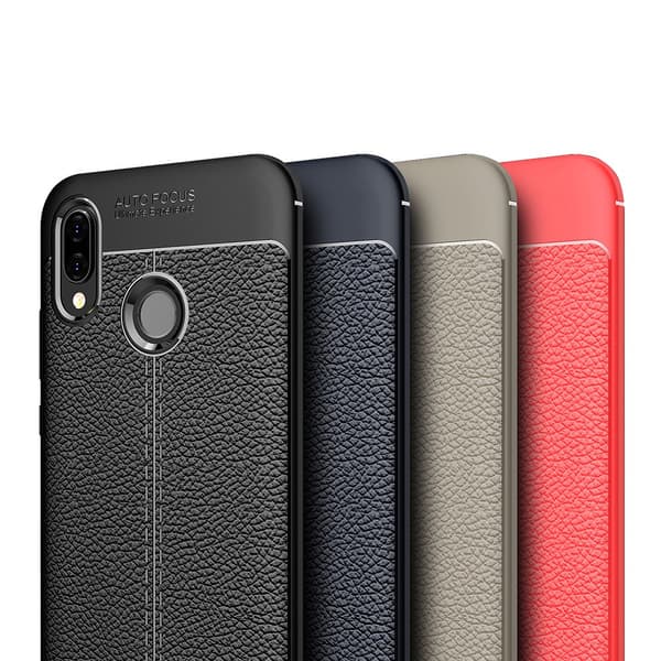 Skyddande Silikonskal (Litchi) till Huawei P20 Lite