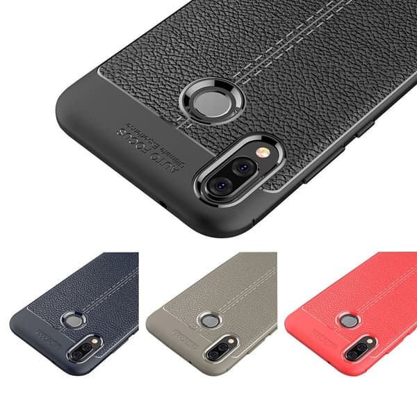 Skyddande Silikonskal (Litchi) till Huawei P20 Lite
