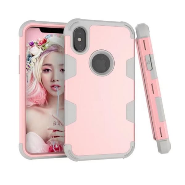 Smart och St�td�mpande Hybridskal (LEMAN) iPhone X/XS