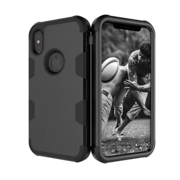 Stilrent och Skyddande Hybridskal av LEMAN till iPhone X/XS