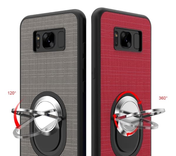 Galaxy S8 - Stilrent Silikonskal med Ringh�llare FLOVEME