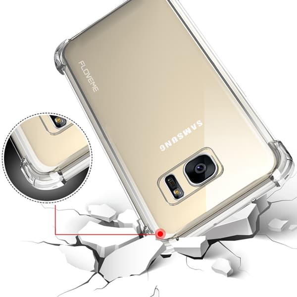 GALAXY S7 EDGE - Effektfullt Silikonskal extra tjocka hörn