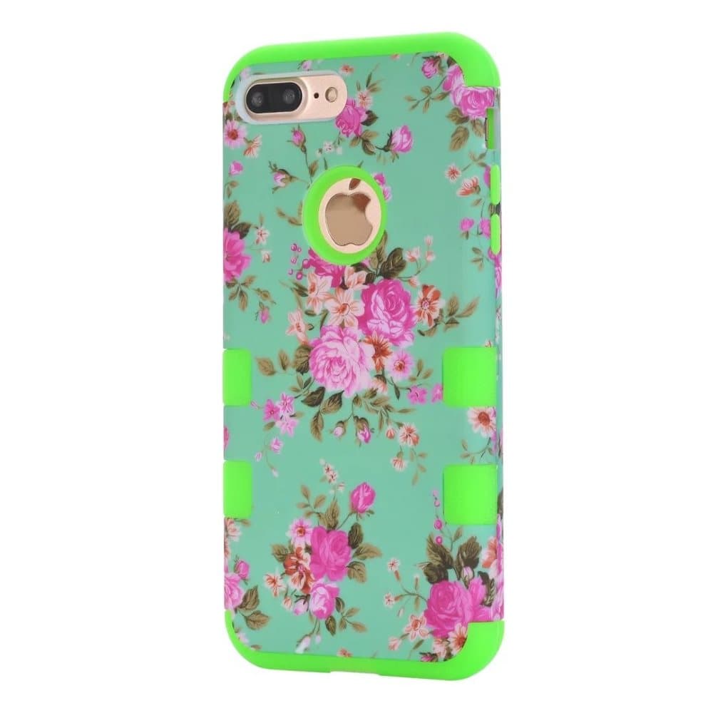 iPhone 7 - Exklusivt Elegant Smart Skal med Blommönster