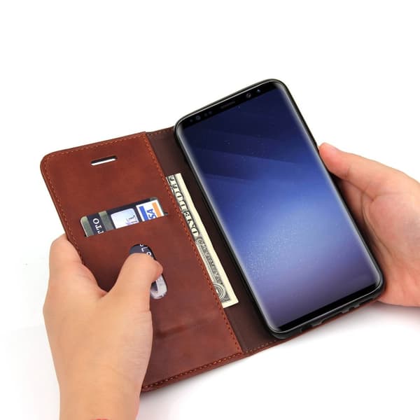 Smidigt och Stilsäkert Plånboksfodral för Samsung Galaxy S8+