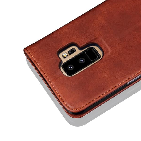 LEMAN Stilrent Plånboksfodral för Samsung Galaxy S8+