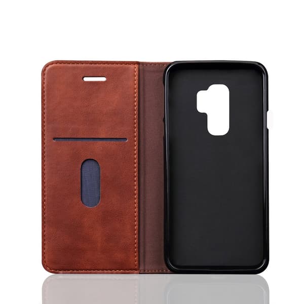 LEMAN Stilrent Plånboksfodral för Samsung Galaxy S8+
