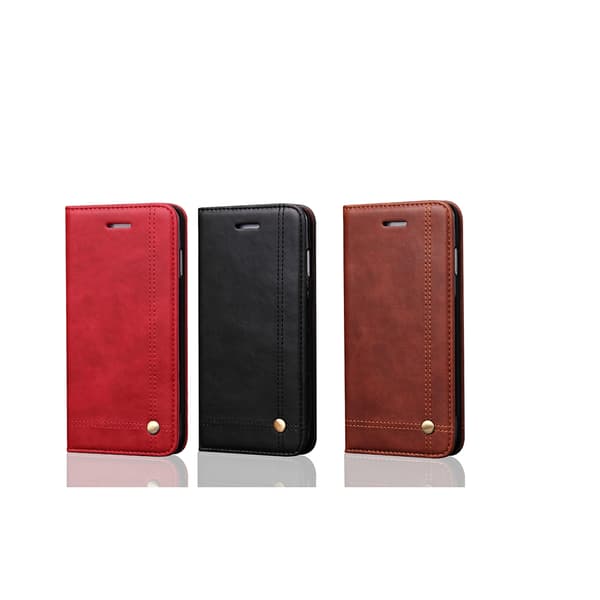 LEMAN Stilrent Plånboksfodral för Samsung Galaxy S8+