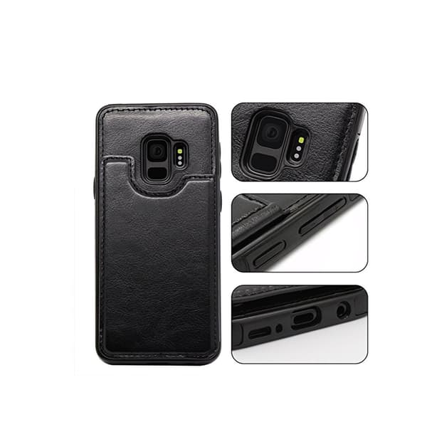 Läderskal med Plånbok/Kortfack till Samsung Galaxy S9