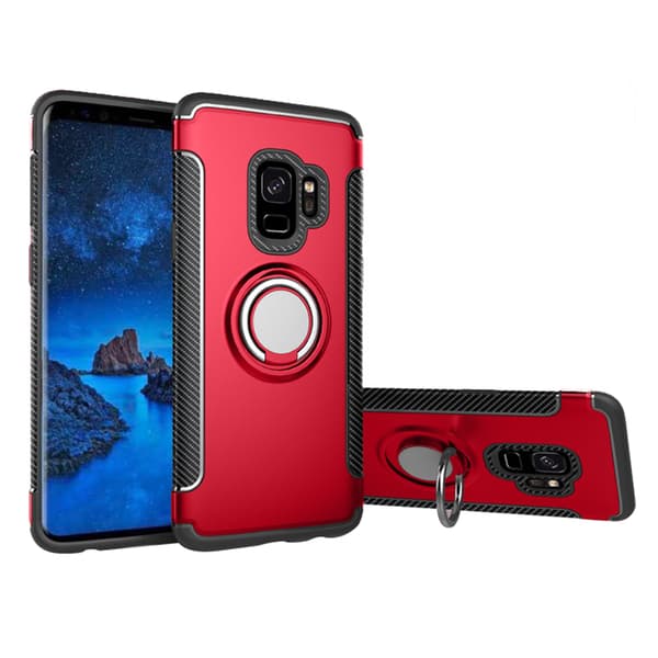 Stilrent Skal med Ringholder-funktion för Samsung Galaxy S9