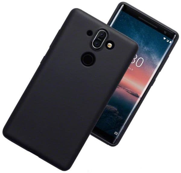 Nokia 8 Sirocco Ultratunn Silikonskal - Svart