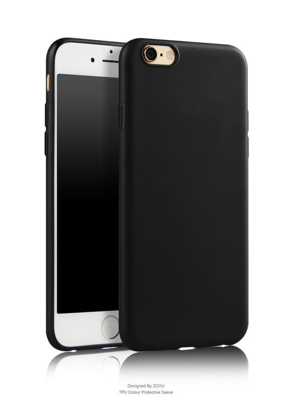 SKALO iPhone 7/8 Ultratynd TPU-skal Sort