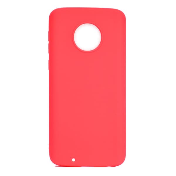 Moto G5 PLUS Ultratunn Silikonskal Röd