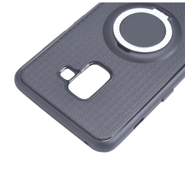 Smart Skal i Karbonfinish (RINGHÅLLARE) - Samsung Galaxy A8 2018