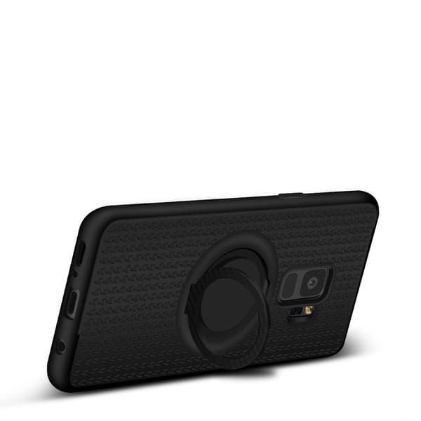 Samsung Galaxy S9 - Carbon-Skal med Ringhållare FLOVEME