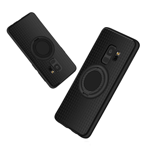 Samsung Galaxy S9 - Carbon-Skal med Ringhållare FLOVEME