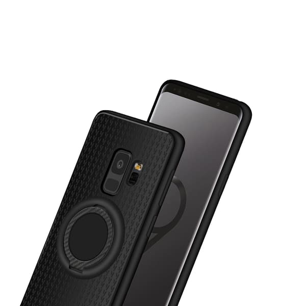 Samsung Galaxy S9 - Carbon-Skal med Ringhållare FLOVEME