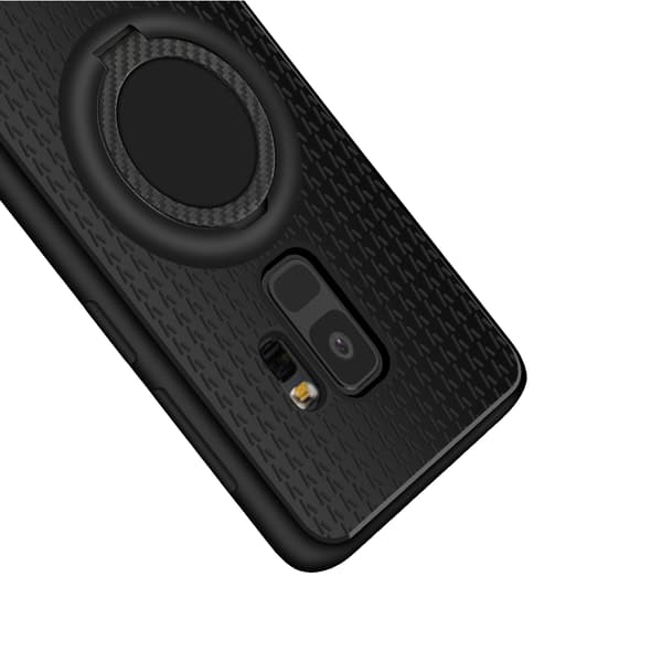Samsung Galaxy S9 - Carbon-Skal med Ringhållare FLOVEME