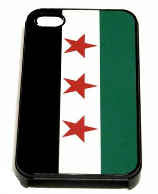 Mobile Shell Iphone 7 / 7S, 8 / 8S - Syrias flag (gammelt)