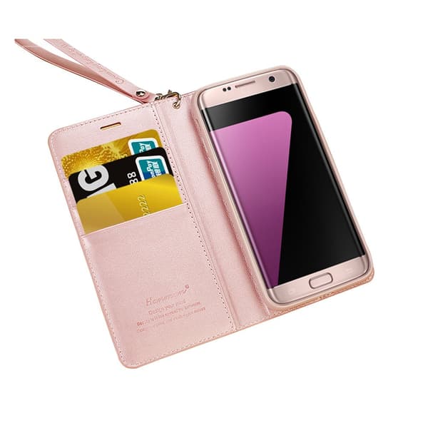 Smart och Stilsäkert Fodral med Plånbok - Samsung Galaxy S7 Edge