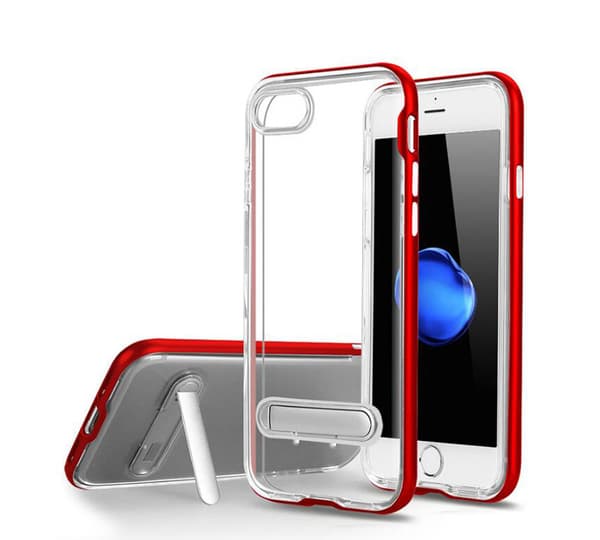 TPU Case med telefonställ + 2st skärmskydd iPhone 7/8