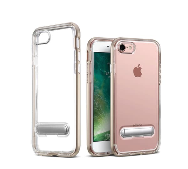 TPU Case med telefonställ + 2st skärmskydd iPhone 6 Guld