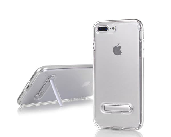 TPU Case med telefonställ + 2st skärmskydd iPhone 7+/8+