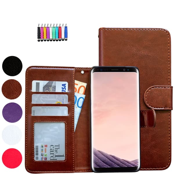 Samsung Galaxy S8 - Läderfodral/Skydd Black