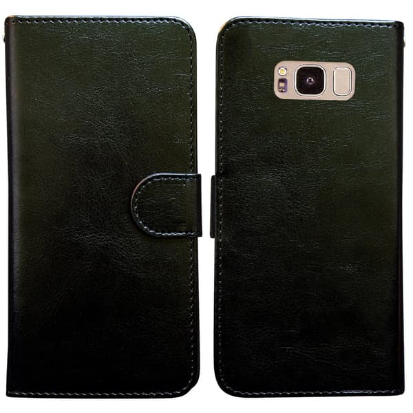 Samsung Galaxy S8 - Leather Case/Wallet + Touch & Pen