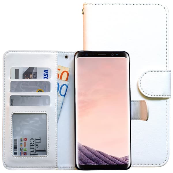 Samsung Galaxy S8 - Leather Case/Wallet + Touch & Pen