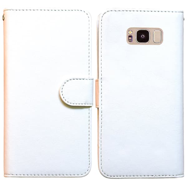 Samsung Galaxy S8 - Leather Case/Wallet + Touch & Pen